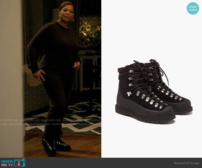 Diemme Everest suede hiking boots worn by Robyn McCall (Queen Latifah) on The Equalizer