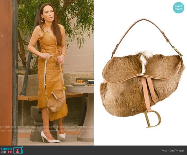 Saddle Bag by Christian Dior worn by Davina Potratz on Selling Sunset