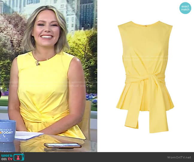Peplum Top by Derek Lam Collective worn by Dylan Dreyer  on Today