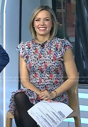 Dylan’s floral smocked mini dress on Today