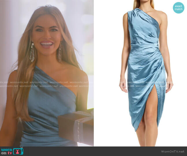 Cassini One-Shoulder Dress worn by Chrishell Stause  on Selling Sunset
