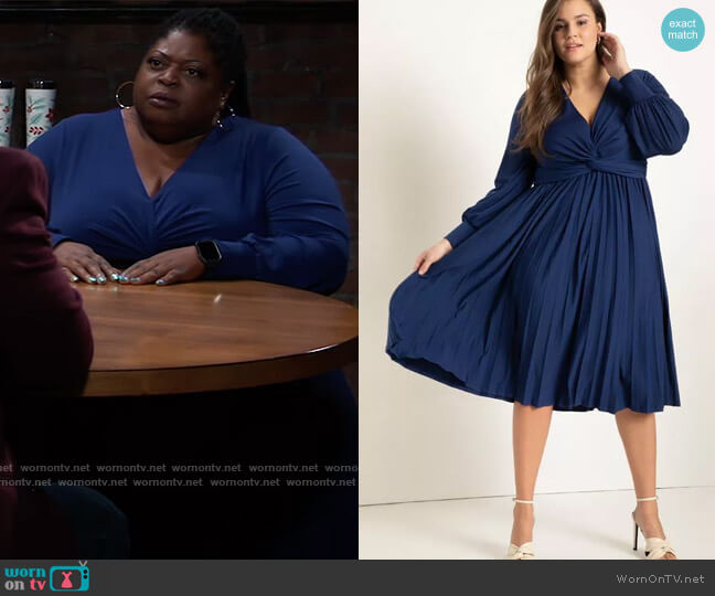 WornOnTV: Epiphany's blue twist front dress on General Hospital, Sonya  Eddy