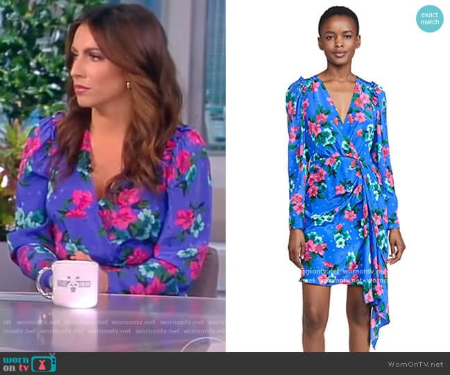 WornOnTV: Alysia Farah’s blue floral print dress on The View | Alyssa ...