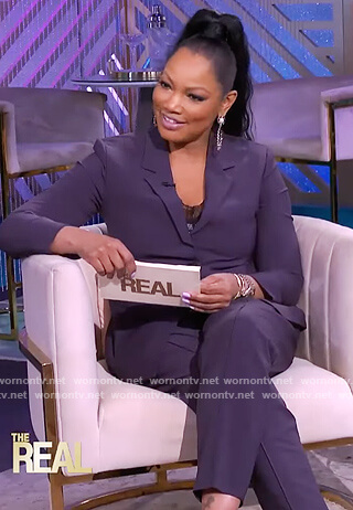 Garcelle's gray blazer and pants on The Real
