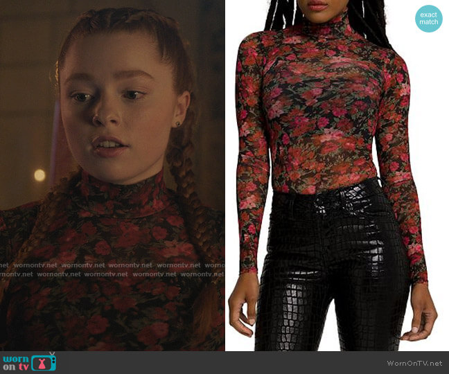 Wornontv Brittas Floral Mesh Top On Riverdale Clothes And Wardrobe