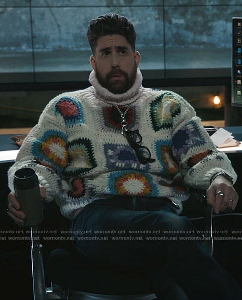 WornOnTV: Harry's patchwork knit sweater on The Equalizer | Adam