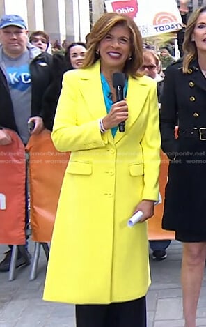 Hoda’s yellow coat on Today