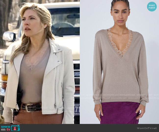 IRO Jayden Sweater worn by Jenny Hoyt (Katheryn Winnick) on Big Sky