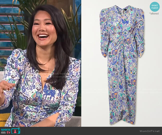 Albi Dress by Isabel Marant worn by Crystal Kung Minkoff on E! News Daily Pop