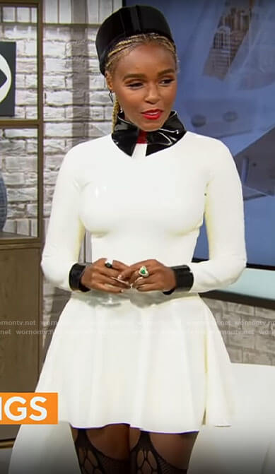 Janelle Monáe's latex dress on CBS Mornings