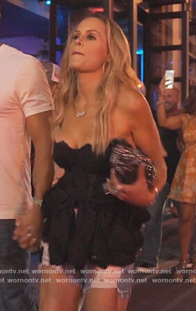Jackie's black lace bodysuit on The Real Housewives of New Jersey