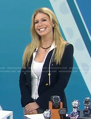 Jill’s navy double breasted blazer on Today