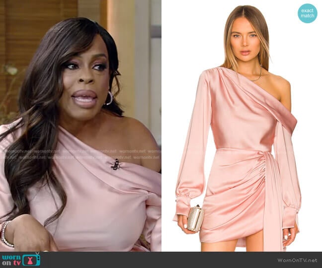 Alice One Shoulder Top by Jonathan Simkhai worn by Niecy Nash on Live with Kelly and Ryan