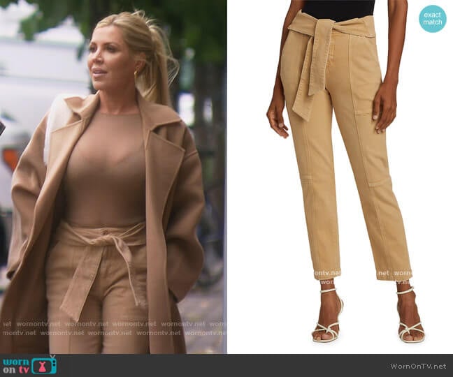 Henley Tie Waist Pants by Jonathan Simkhai worn by Dr. Jen Armstrong on The Real Housewives of Orange County