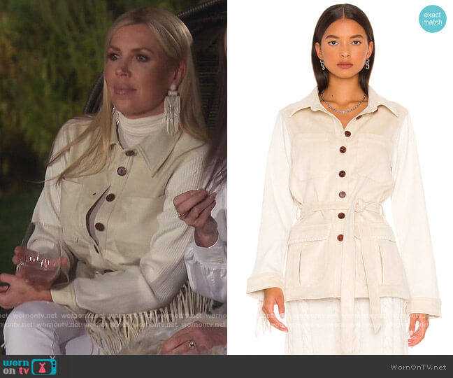 WornOnTV: Jen’s white fringe trim jacket on The Real Housewives of ...