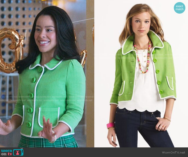 Valerie Jacket by Kate Spade worn by Mariana Foster (Cierra Ramirez) on Good Trouble