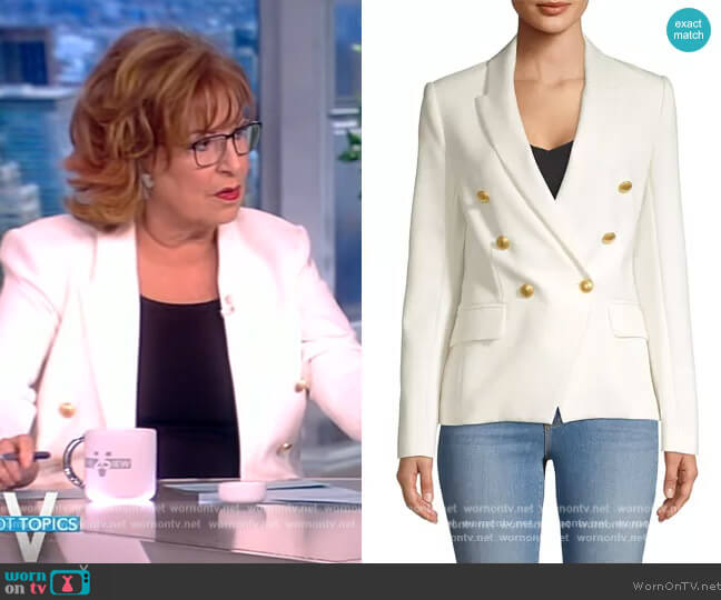 Kenzie Double Breasted Blazer by L'Agence worn by Joy Behar on The View