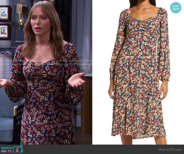 WornOnTV: Abigail’s floral sweetheart dress on Days of our Lives ...