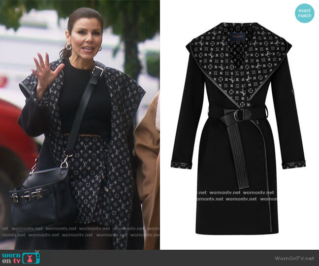 WornOnTV: Heather's black Louis Vuiton logo coat on The Real Housewives of  Orange County, Heather Dubrow
