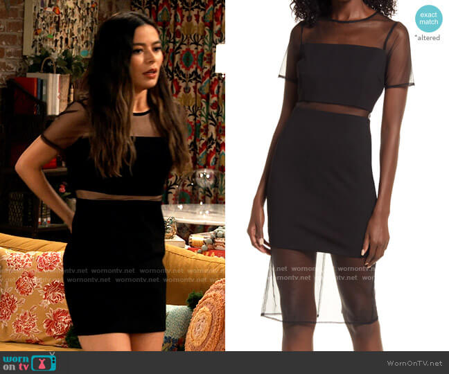 Lulus Way We Love Mesh Cocktail Dress worn by Carly Shay (Miranda Cosgrove) on iCarly