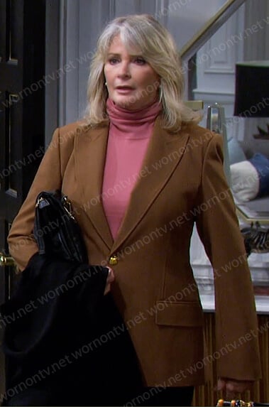 Marlena’s brown blazer on Days of our Lives