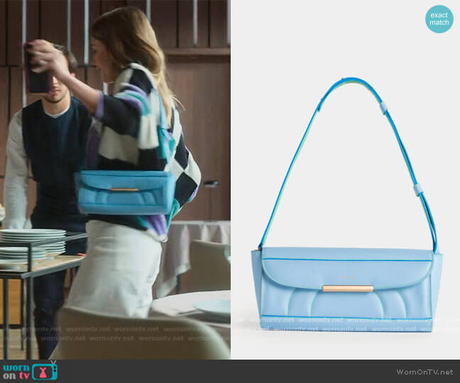Blossom Blue Bag by Mietis worn by Cayetana Grajera Pando (Georgina Amoros) on Elite