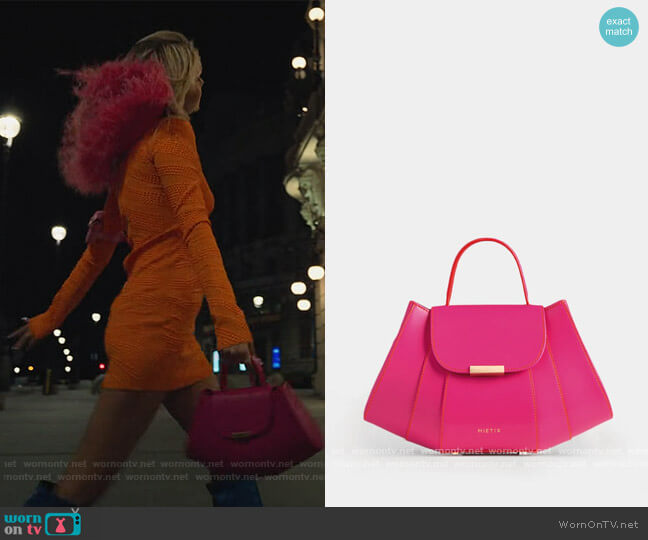 Tatito Fucsia Pink Bag by Mietis worn by Isadora Artinan (Valentina Zenere) on Elite