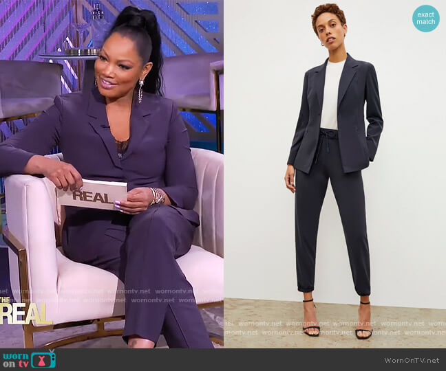 The Colby Pant and Blazer by M.M. LaFleur worn by Garcelle Beauvais  on The Real