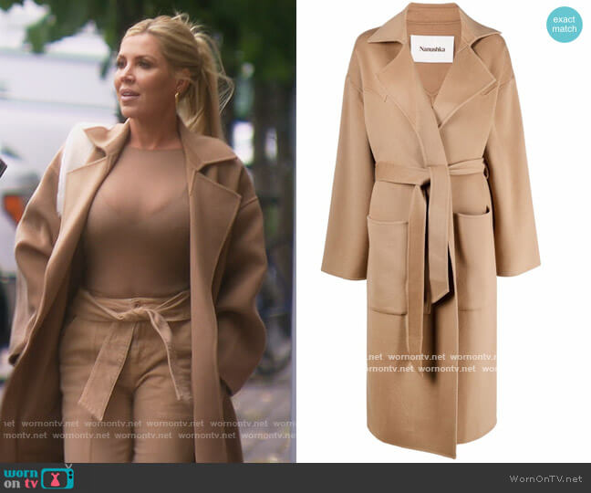 Belted Trench Coat by Nanushka worn by Dr. Jen Armstrong on The Real Housewives of Orange County