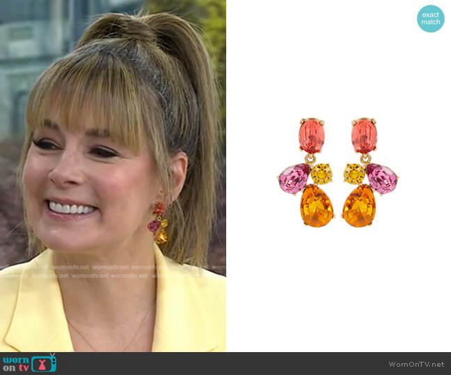 Candy Drop Earrings by Oscar de la Renta worn by Liz Vaccariello on Today