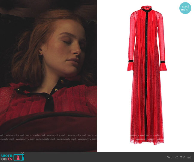 Long Dress by Philosophy di Lorenzo Serafini worn by Cheryl Blossom (Madelaine Petsch) on Riverdale