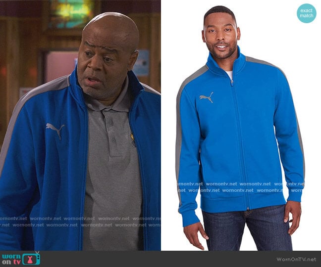 Sport Adult P48 Fleece Track Jacket by Puma worn by Chi McBride on How we Roll