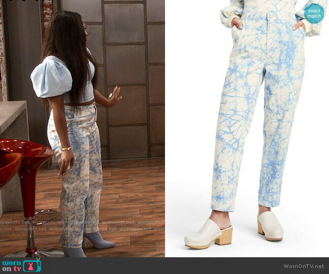 Rachel Comey x Target Marble Jeans worn by Harper (Laci Mosley) on iCarly