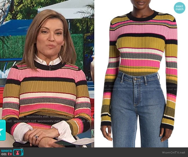 Kennedy Sweater by Rachel Roy worn by Kit Hoover on Access Hollywood