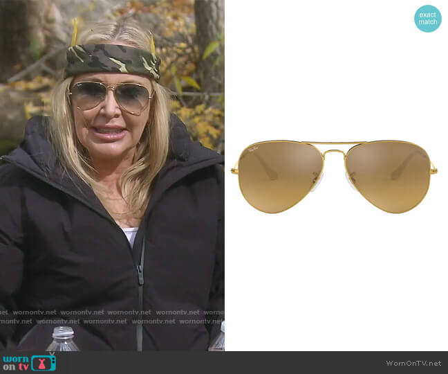 Original 62mm Aviator Sunglasses by Ray-Ban worn by Shannon Beador on The Real Housewives of Orange County