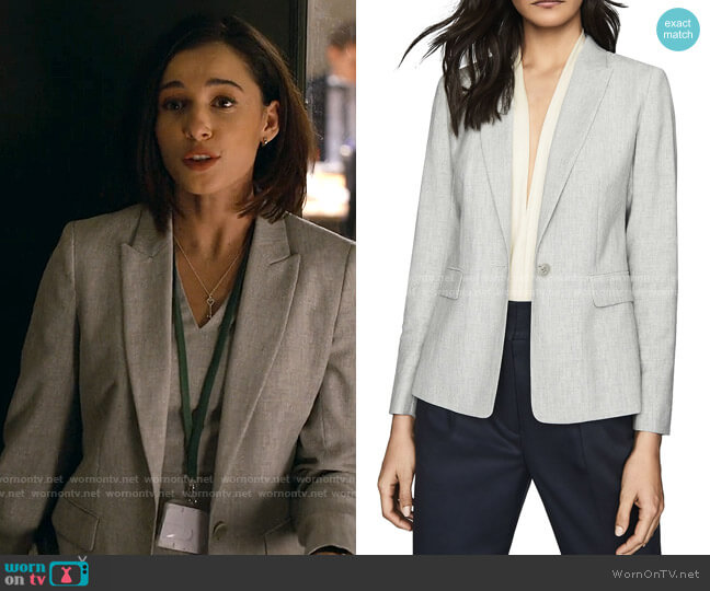 WornOnTV: Olivia’s grey v-neck dress and blazer set on Anatomy of a ...