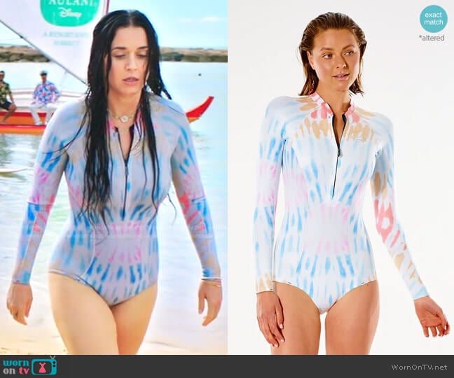 Wipeout G-Bomb Long Sleeve Springsuit by Rip Curl worn by Katy Perry on American Idol