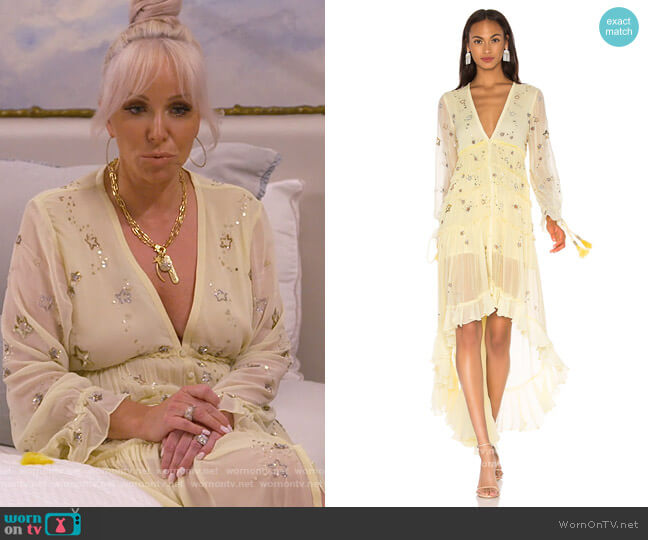 Star Light High Low Dress by Rococo Sand worn by Margaret Josephs on The Real Housewives of New Jersey