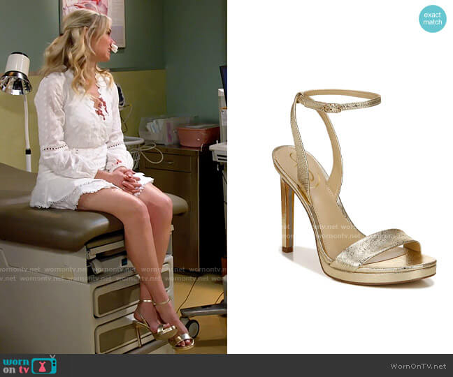 Sam Edelman Jade Sandals worn by Nicole (Laura Bell Bundy) on Call Me Kat