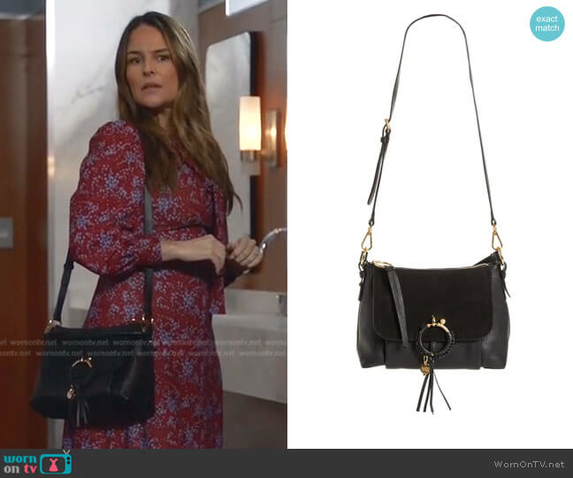 Joan Leather Shoulder Bag by See by Chloe worn by Isabella Colón (Yara Martinez) on Bull