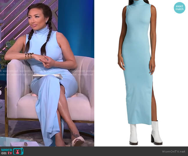 Novo Bodycon Midi-Dress by Simon Miller worn by Jeannie Mai on The Real