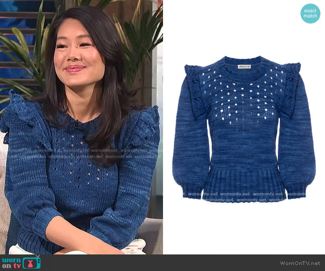 Zadie Sweater by St. Roche worn by Crystal Kung Minkoff on E! News Daily Pop