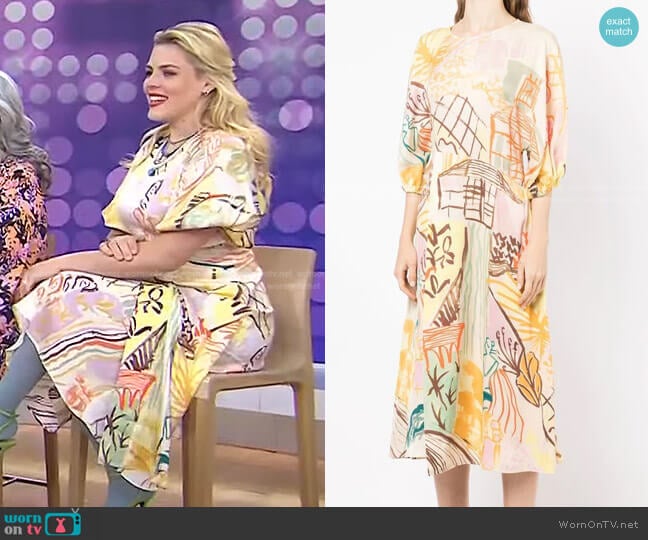 Stefania Midi Dress by Stine Goya worn by Busy Philipps on Today