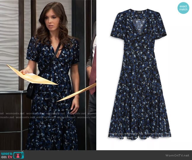 Wornontv Willows Black Floral Sheer Dress On General Hospital Katelyn Macmullen Clothes 7895