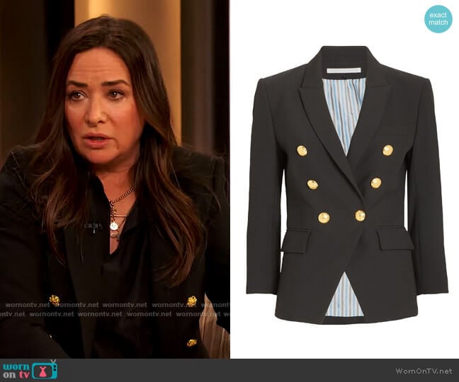 Empire Double-Breasted Blazer by Veronica Beard by Pamela Adlon on The Drew Barrymore Show