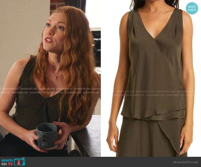 Surplice Tank by Vince worn by Taylor Kelly ( Megan West) on 9-1-1