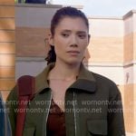 Violet’s green cargo jacket on Chicago Fire