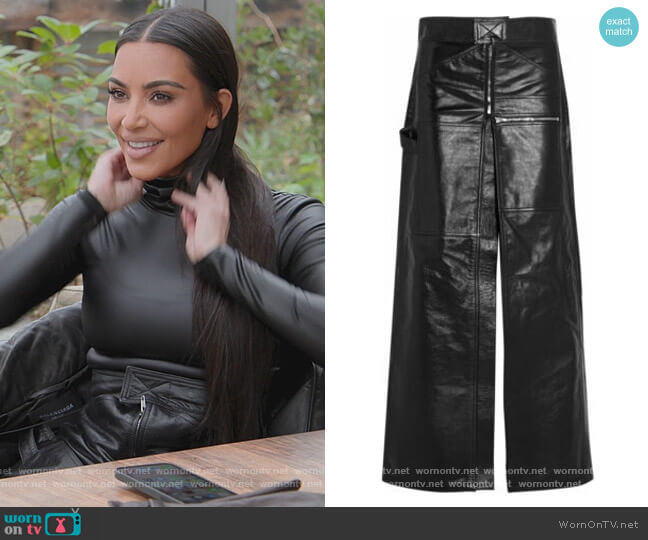 Belted Skirt by Vetements worn by Kim Kardashian  on The Kardashians