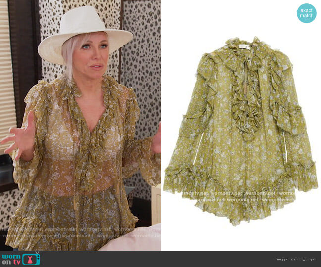 Floral Print Dress by Zimmermann worn by Margaret Josephs on The Real Housewives of New Jersey