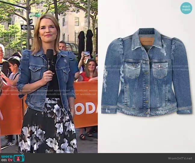 Ada Denim Jacket by Retrofete worn by Savannah Guthrie on Today